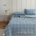 Cubierta de edredón de bordado 100% algodón 4pcs Conjuntos de cama
